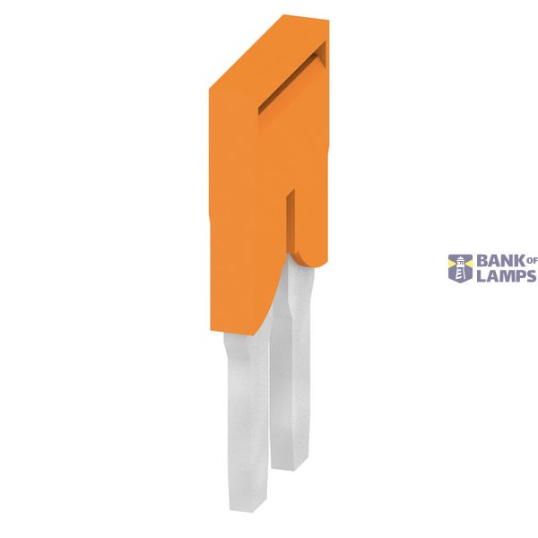 Cross-connector (terminal), Plugged, orange, 41 A, Number of poles: 2, image 1