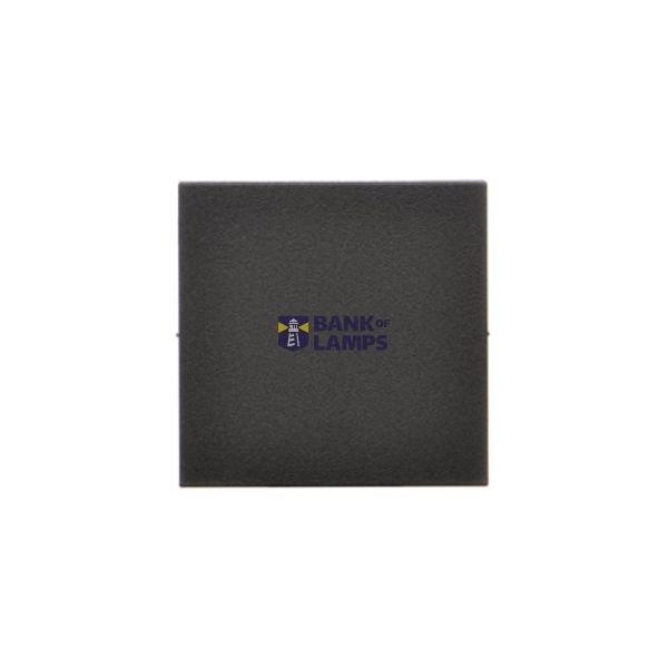 Single button for switches and push buttons, black matt image 1