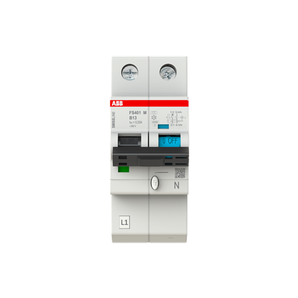 FS401M-B13/0.03 Residual current circuit breaker with overcurrent protection image 1