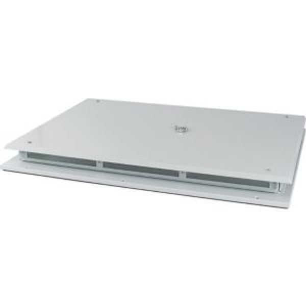 XTSZPTAV4-W1200 Top plate, ventilated, W=1200mm, IP42, grey image 2