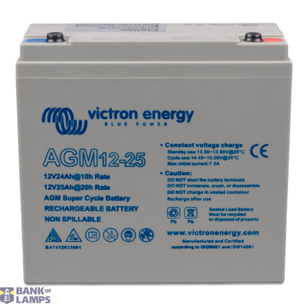 Victron Energy Akumulators 12V/25Ah AGM Super Cycle Batt. (M5) image 1