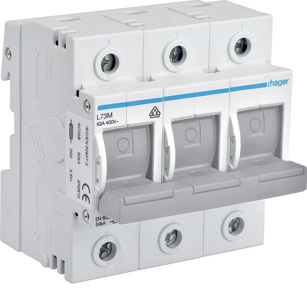 Fuse-switch-disconnector D02, 3pole 63A image 1