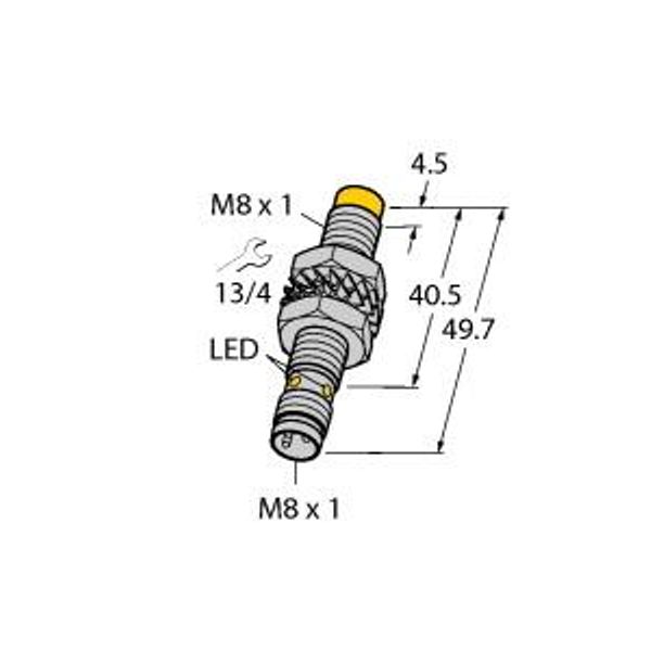 Inductive Sensor With Increased Switching Distance   NI5-M08E-VN6X-V1141 image 1
