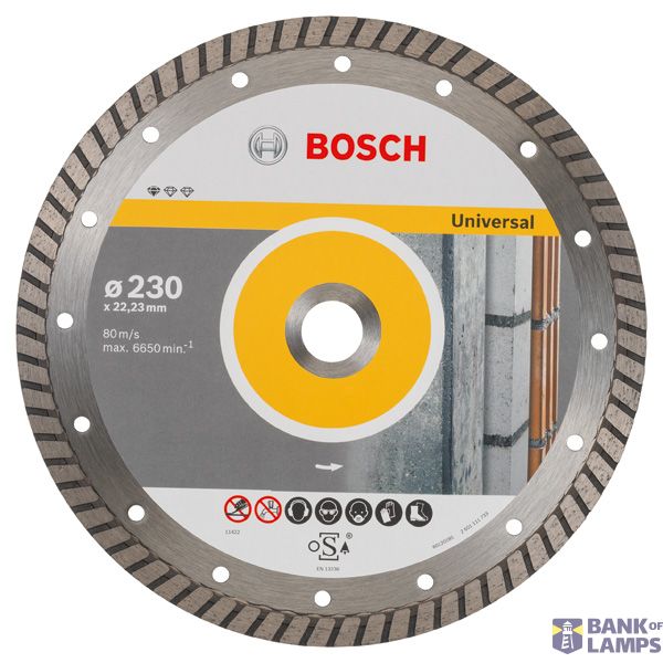 Standard for Universal Turbo diamond cutting disc 230 x 22,23 x 2,5 x 10 mm image 1