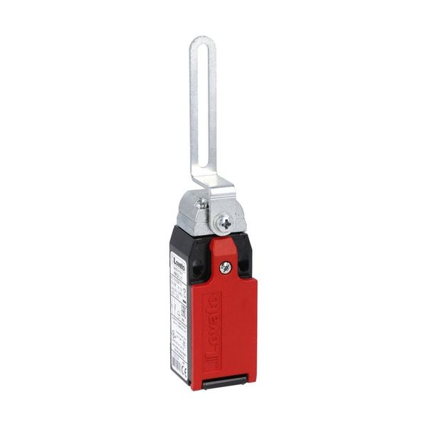 Limit switch, K series, slotted lever, 1 bottom cable entry. Dimensions to EN 50047, metal body, contacts 1NO+1NC slow action image 1