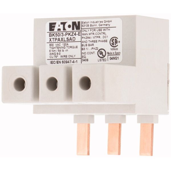 BK50/3-PKZ4-E Extension terminal, 3p, 50mm² image 3