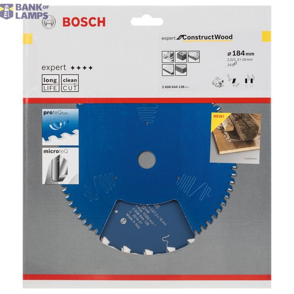 Expert for Construct Wood circular saw blade 184 x 16 x 2,0 mm, 24 image 2