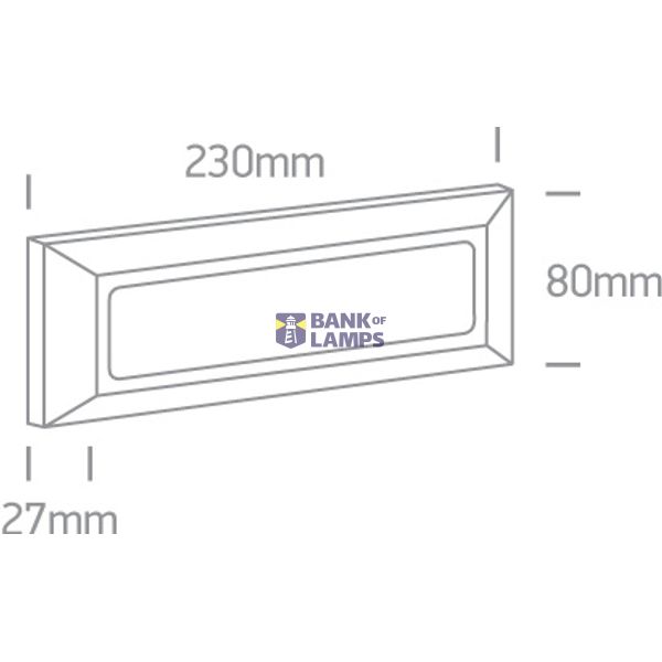 ANTHRACITE WALL LIGHT 3,5W CCTV IP65 230V image 2