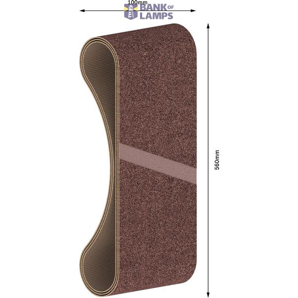 3-piece X440 sanding belt set 100 x 560 mm, 100 image 2