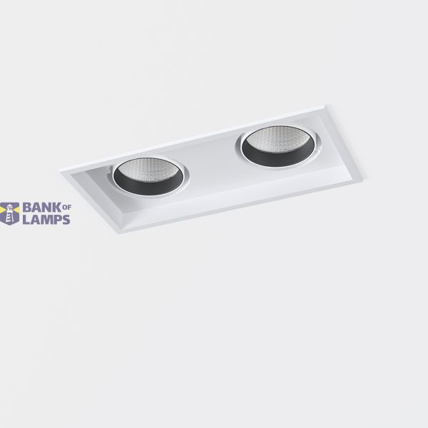 Downlight Totem Double ø80 70 LED neutral-white 4000K CRI 90 ON-OFF Textured white IN IP20 / OUT IP23 7204lm image 1