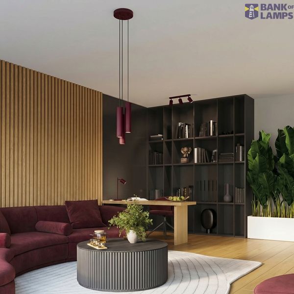 Wall lamp KARBON 20 burgundy image 4