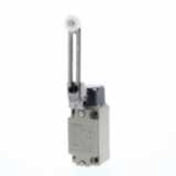 Limit switch, D4B, M20, 1NC/1NO (slow-action), adjustable roller lever D4BN4012H image 1