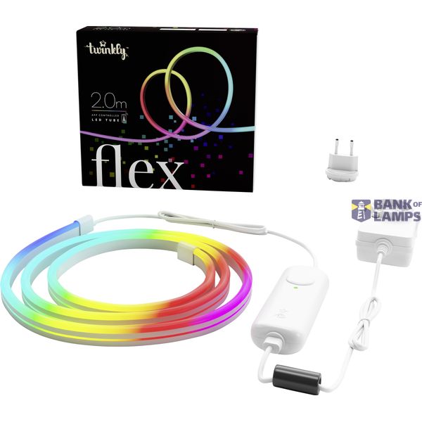 200L RGB light Flex, 2 meter long starter, White, BT+WiFi, Gen II, IP20, Plug C image 1