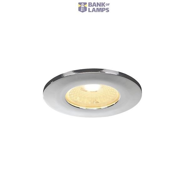 Decorative frame for F-Light downlight,flat,round,chrome image 2