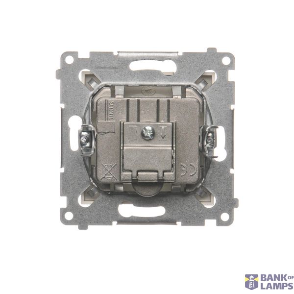 Single switch with a key - 2 positions "0-1", Bronze matt, metalic, 5A image 1