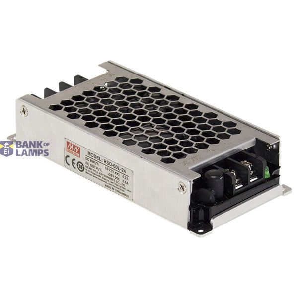 RSD-60L-3.3 DC/DC Converter 18-72V:3.3V 12A 40W, MEAN WELL image 1