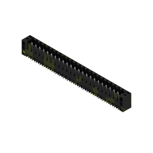 PCB plug-in connector, male header, Flange, THT solder connection, 3.50 mm, Number of poles: 24, 180°, Solder pin length (l): 4.5 mm, tinned, black, Box image 8