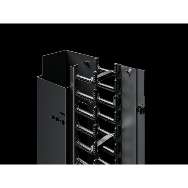 Cable duct for VX IT, TE, 47 U, RAL 9005 image 2