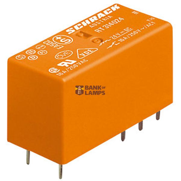 PCB Relay 2 C/O 60VDC 8A pinning 5.0 image 1
