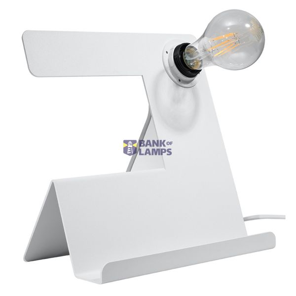 INCLINE DESK LAMP WHITE E27 1X60W IP20 image 2