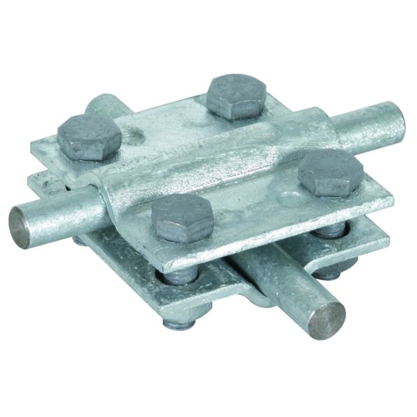Cross unit St/tZn f. Rd 8-10/8-10mm - Rd 8-10/Fl 30mm Fl 30/30mm w/o i image 1