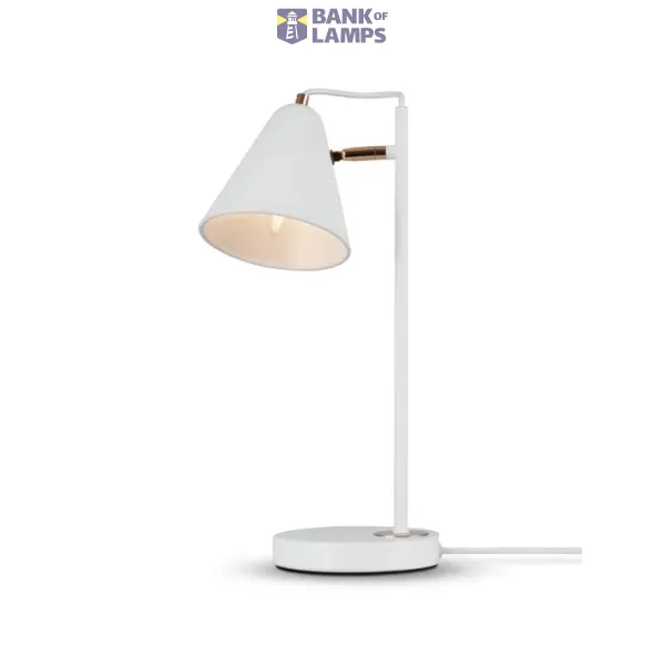Modern Falke Table lamp White with gold image 1