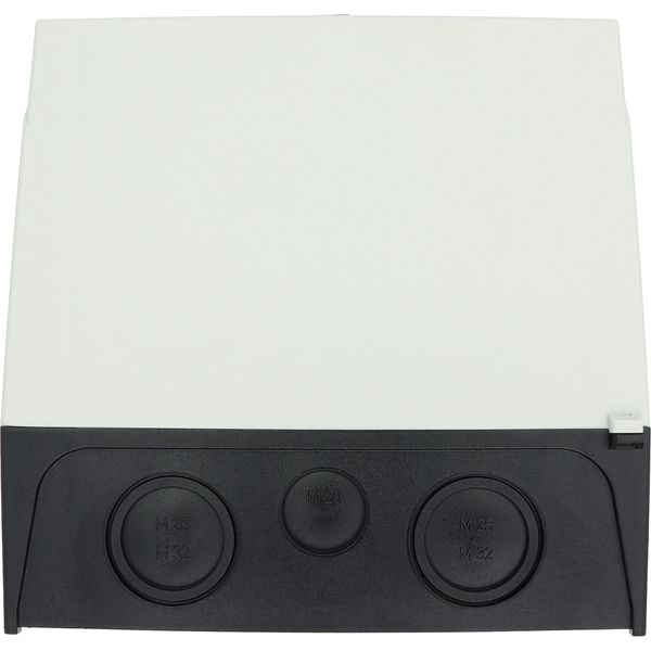 P3-100/I5 On-Off switch, P3, 100 A, surface mounting, 3 pole, with black thumb grip and front plate image 60