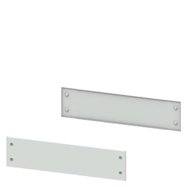 SIVACON, base covers, for cabinet sides, H: 200 mm, D: 800 mm, RAL 7035 image 1