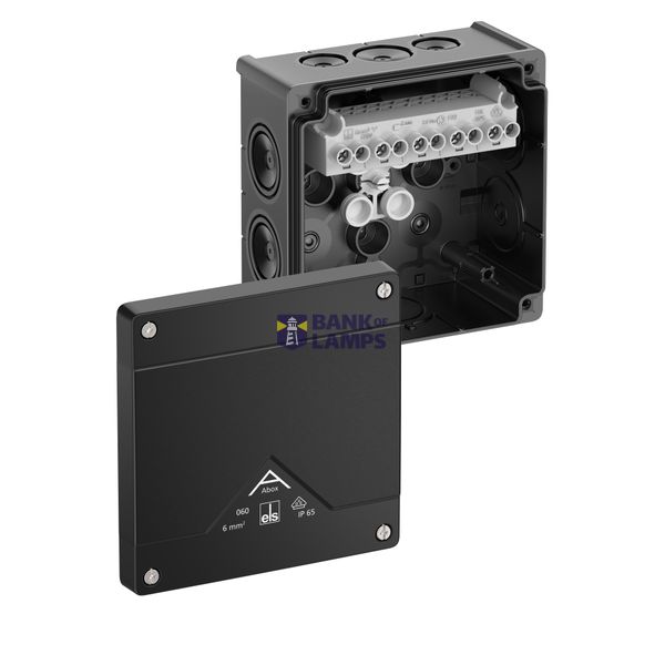 Junction box, Type of protection IP66, max. 6², Impact strength IK07, Protection class II, Ui 690V AC, Ui 690V DC, DLG, VDE, Halogen free image 1