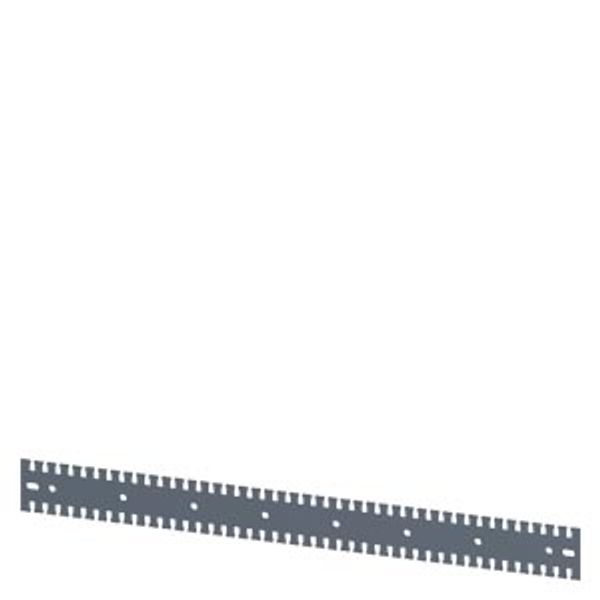 SIVACON, mounting rail, serrated, L: 800 mm, zinc-plated image 1