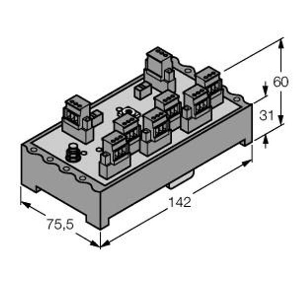 IP20 Junction Box, 6-Channel FOUNDATION Fieldbus and PROFIBUS-PA   JRBS-40-6R/EX image 1