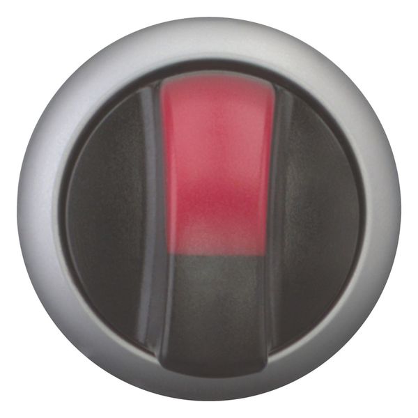 M22-WLK3-R Illuminated selector switch actuator, RMQ-Titan, With thumb-grip, momentary, 3 positions, red, Bezel: titanium image 13