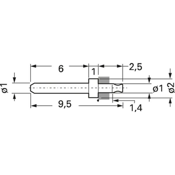 Pin for PCBs, 42.0001 image 1