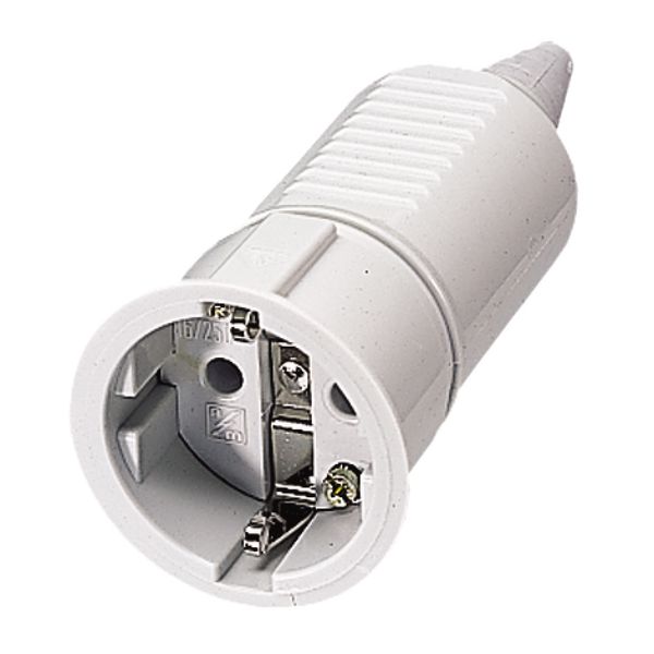 Koppelc 16A2P+A 230V IP20 SCHUKO grijs image 1