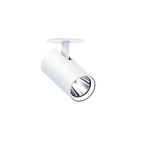 V2-SR S 2300-940 SWI MSP WH WH - LED semi-recessed spotlight, tiltable image 1