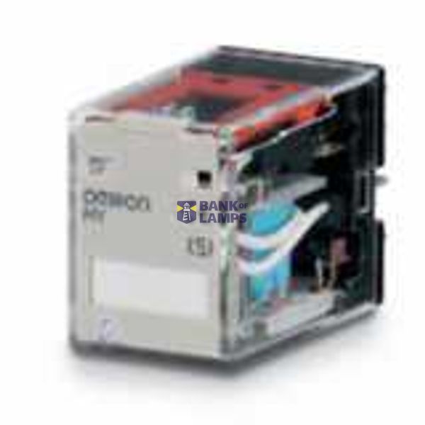 Relay, plug-in, 14-pin, 4PDT, 5 A, mech & LED indicators, coil suppres MYS 4201E image 3