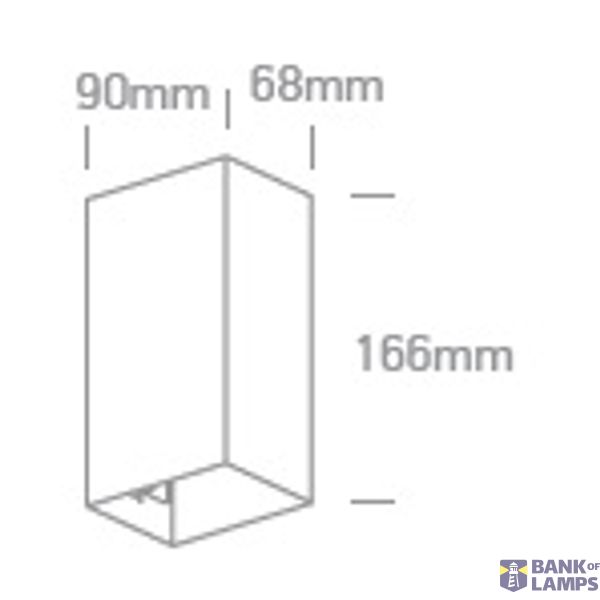 ANTHRACITE WALL 2x3W WW IP54 DARK LIGHT 100-240V image 3