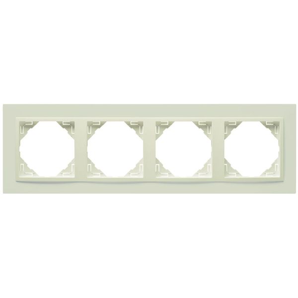 FOUR-GANG FRAME IVORY/IVORY image 2