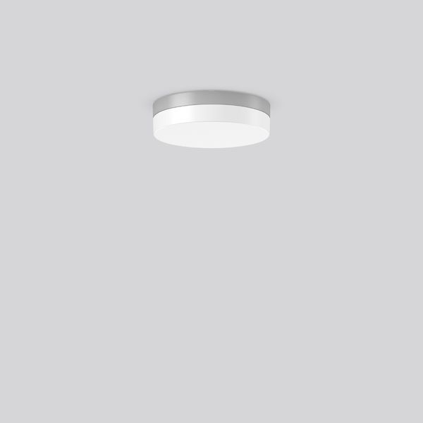 FLAT SLIM round, 13 W, 1300 lm, 830, silver, on/off Ceiling and wall l image 1