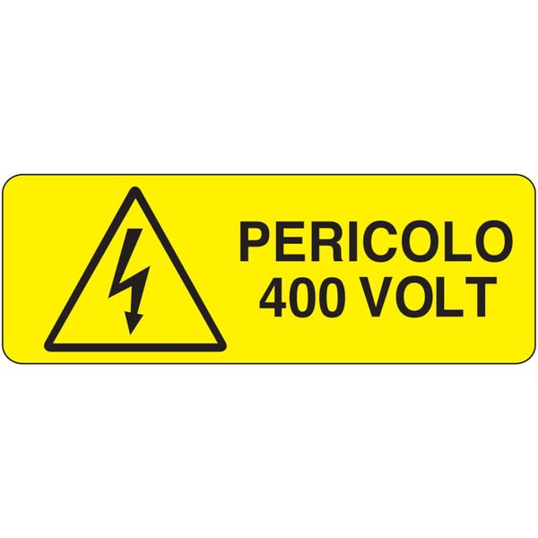 Adhesive for recta. danger sign - 350 x 125 mm image 1