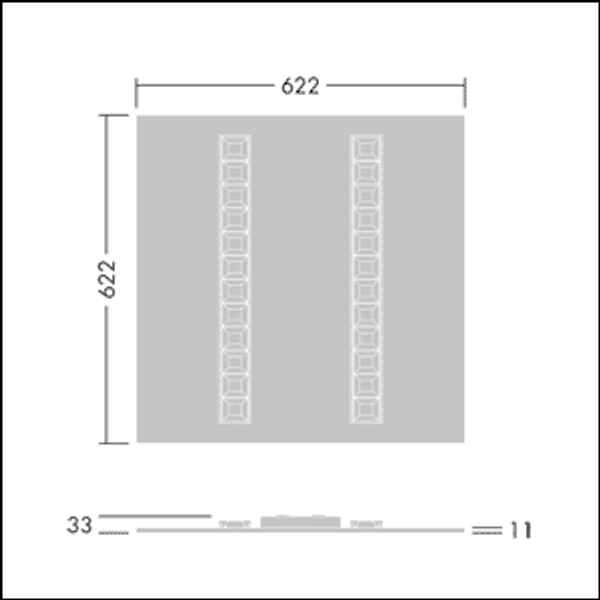 OMEGA M 4800-840 HFIX WHG Q625 - Recessed LED luminaire image 3