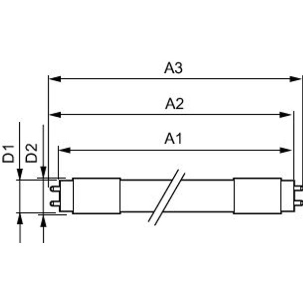 MAS LEDtube 600mm HO 7.6W865 T8 image 4