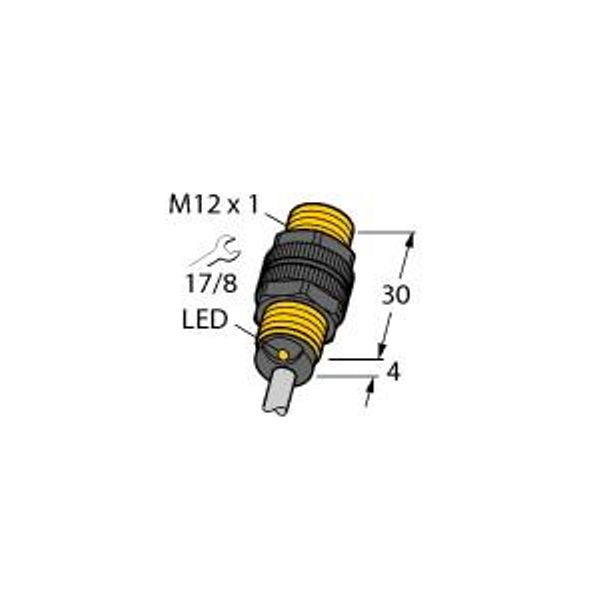 Inductive Sensor With Extended Temperature Range   BI2-P12-Y1X/S97 image 1