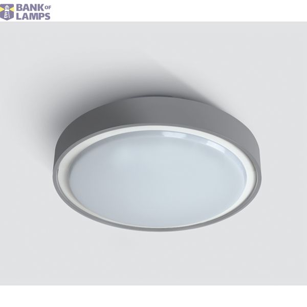 GREY PLAFO 16W WW IP65 230V image 1