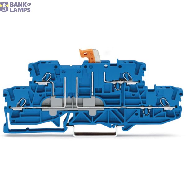 Double-deck disconnect terminal block with pivoting knife disconnect s image 1