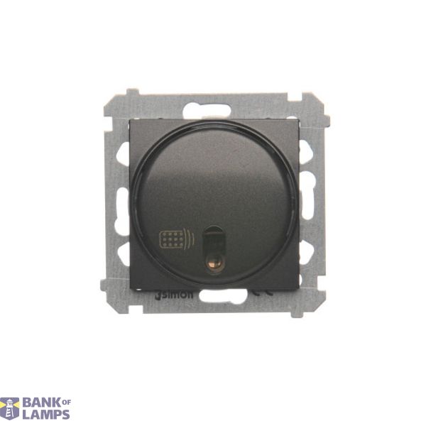 Remote controlled switch with relay, 8A, anthracite, metalic image 1