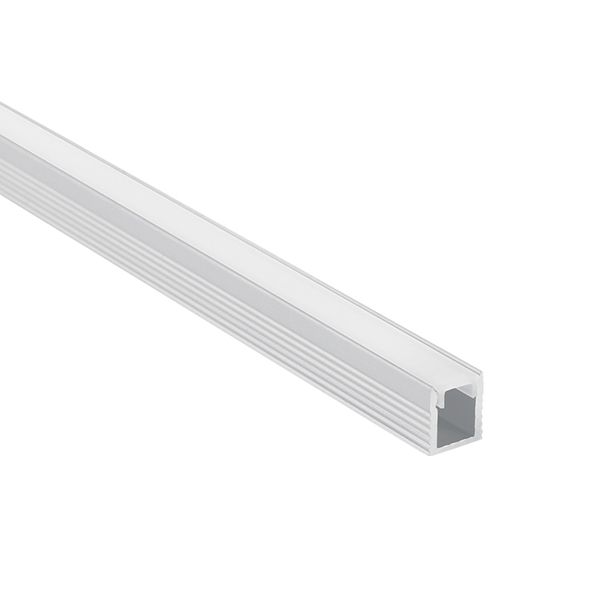 Alu Profile for 5mm Strips+PC opal cover, 2m, hite image 1