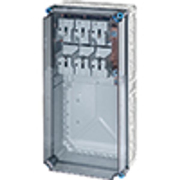 Mi Fuse box IP65, 1x250A NH1 3p, on Rail 250A 5 poles, 300x600mm (Mi 6472) image 3