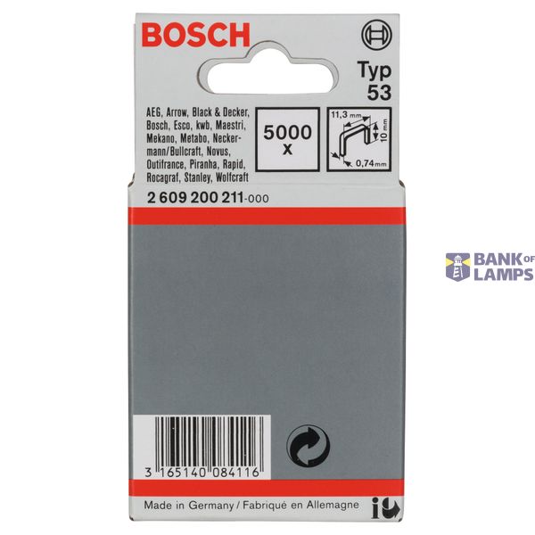 Fine wire staple, type 53 11.4 x 0.74 x 10 mm image 2