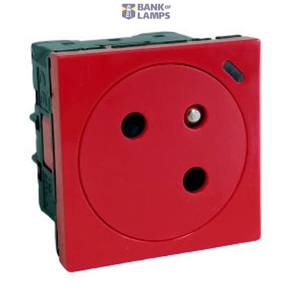 2P+E MOSAIC LINK 2M FB RED SURFACE ANTIMIC LED MEDICAL USE image 2